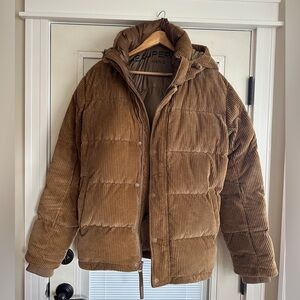 Aritzia Super Puff Men's Goose-down Corduroy Puffer Jacket